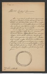 k.k. naturhistorisches Hofmuseum, Intendanzakten 1885-1896 (Hauer), Aktenzahl Z.201/1887, Seite 1